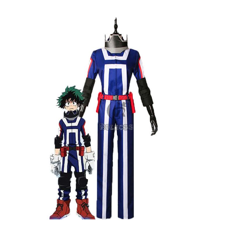 My Hero Academia Izuku Midoriya Anime Cosplay Blue Uniform Costumes