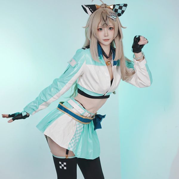 Genshin Impact Kirara Racing Suit Cosplay Costume