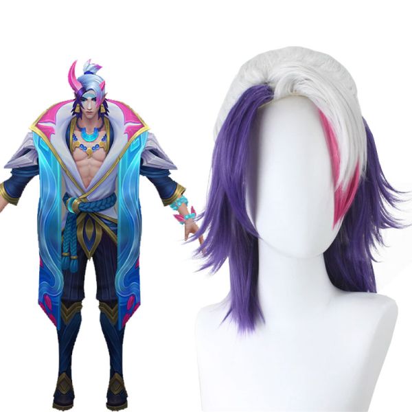 LOL Spirit Blossom Aphelios Cosplay Wigs