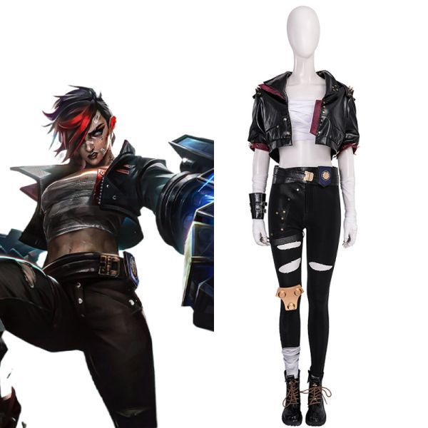 LOL League of Legends Arcane Season 2 Vi Cosplay Costume