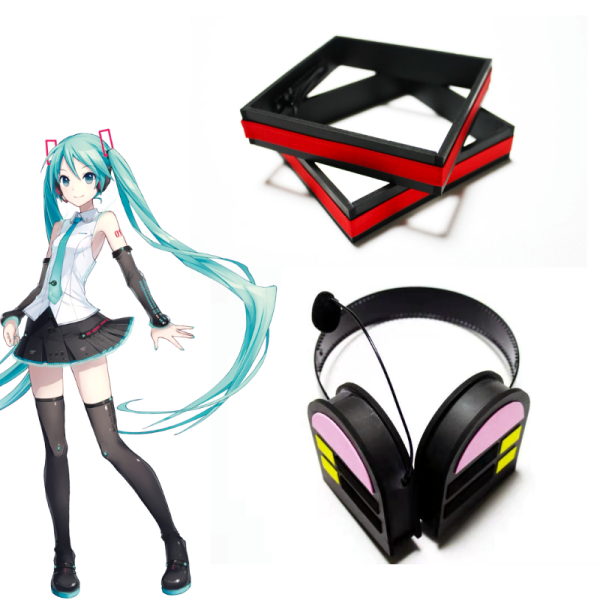 Vocaloid Hatsune Miku Cosplay Earphone Headwear Props